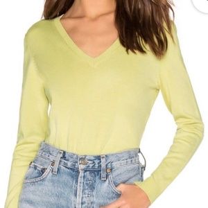 525 America V-Neck Sweater, Lime Green, Size Small